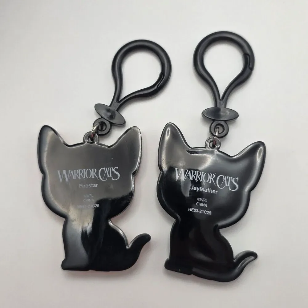 Warrior Cats Keychains Jay feather and Firestar
